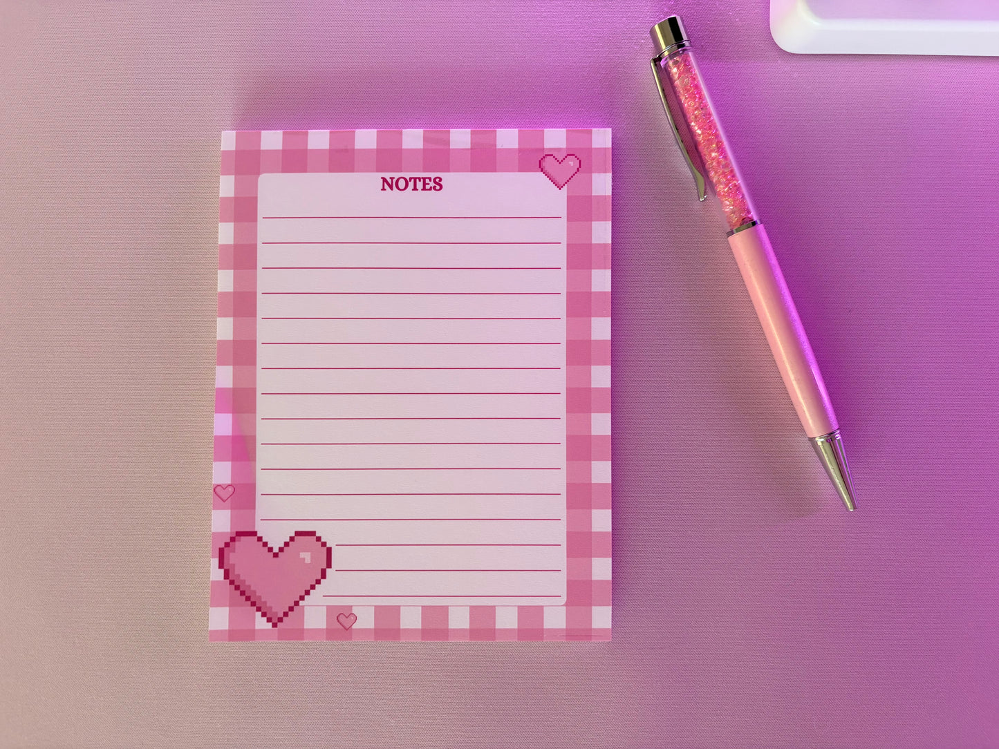 Bloc de notas de Pixel Love List