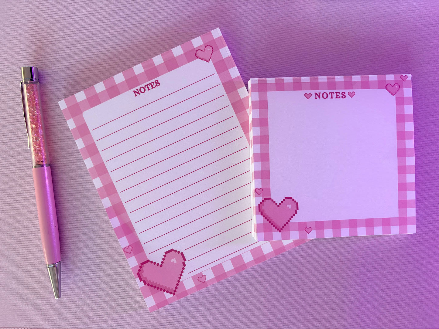 Mini bloc de notas Pixel Love