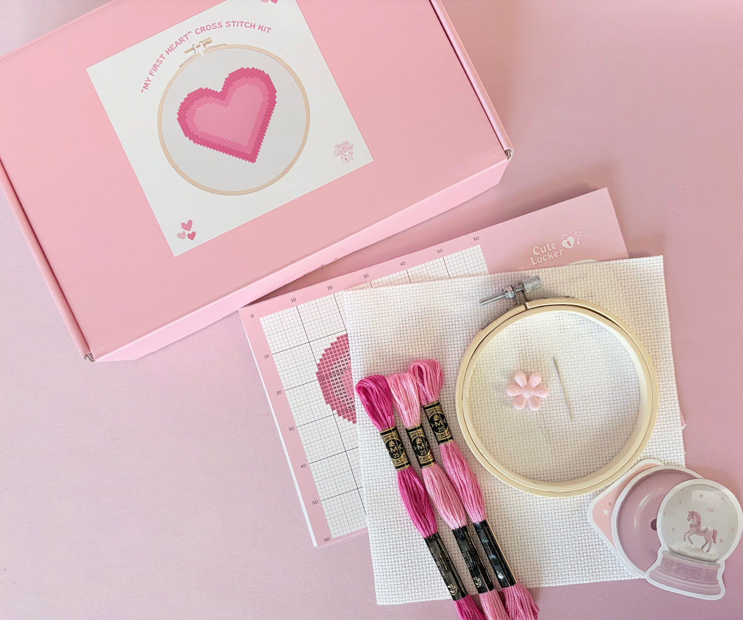 "My First Heart" Cross-Stitch Kit