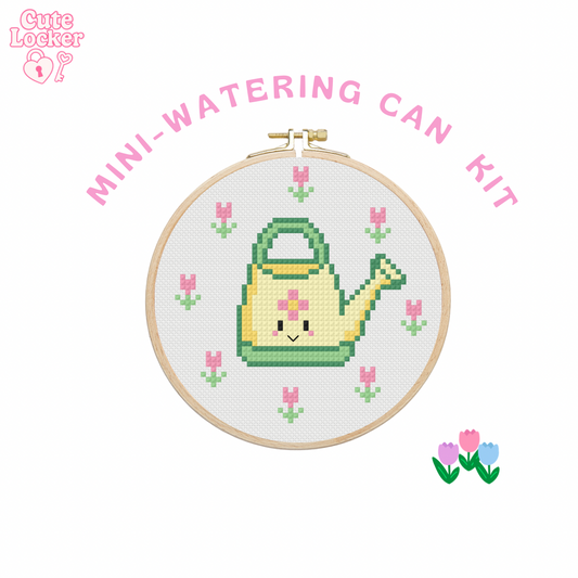 Mini Watering Can Cross-Stitch Kit