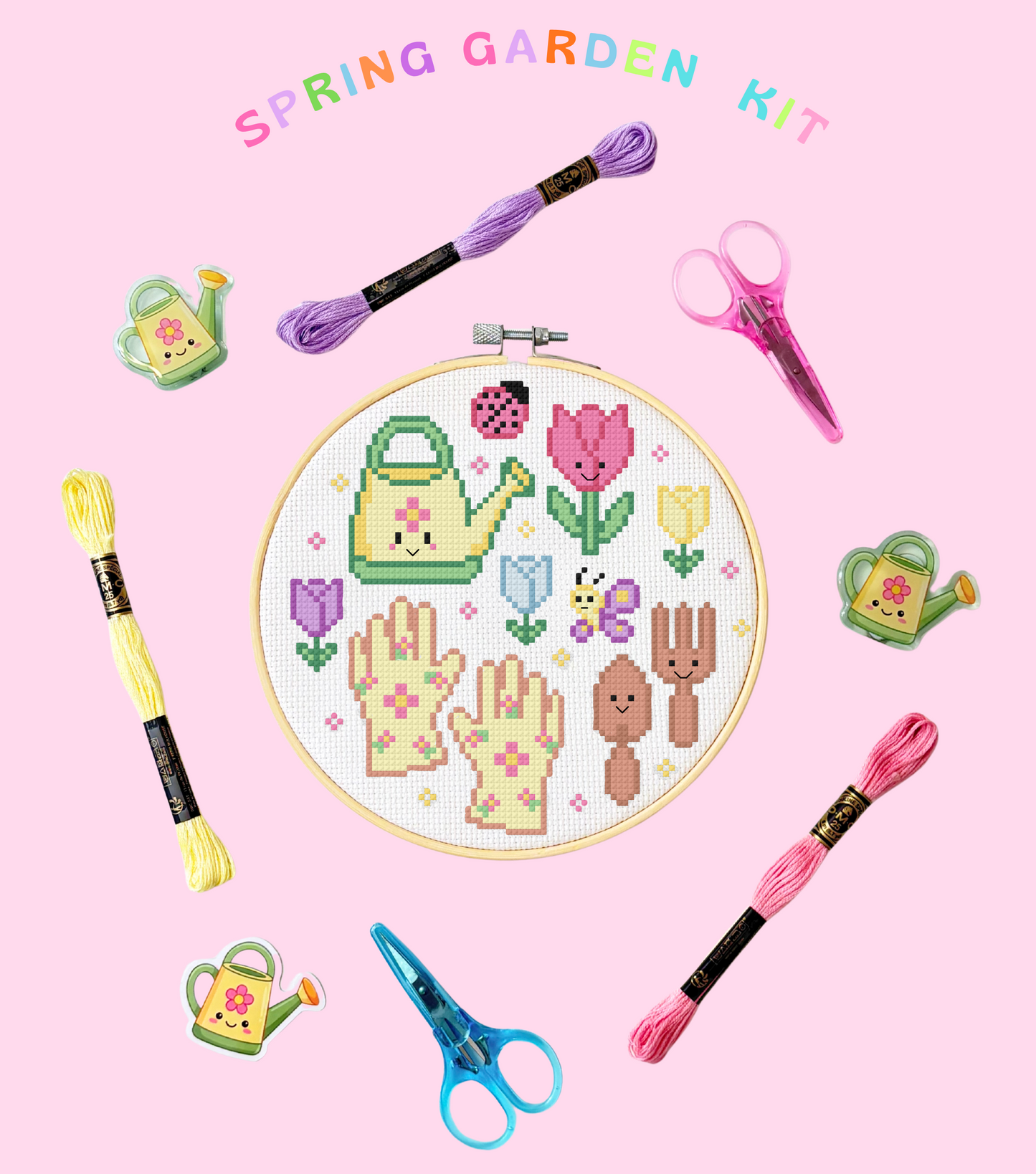 Spring Garden Cross-Stitch Kit