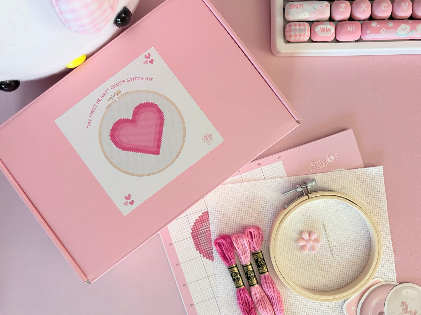 "My First Heart" Cross-Stitch Kit