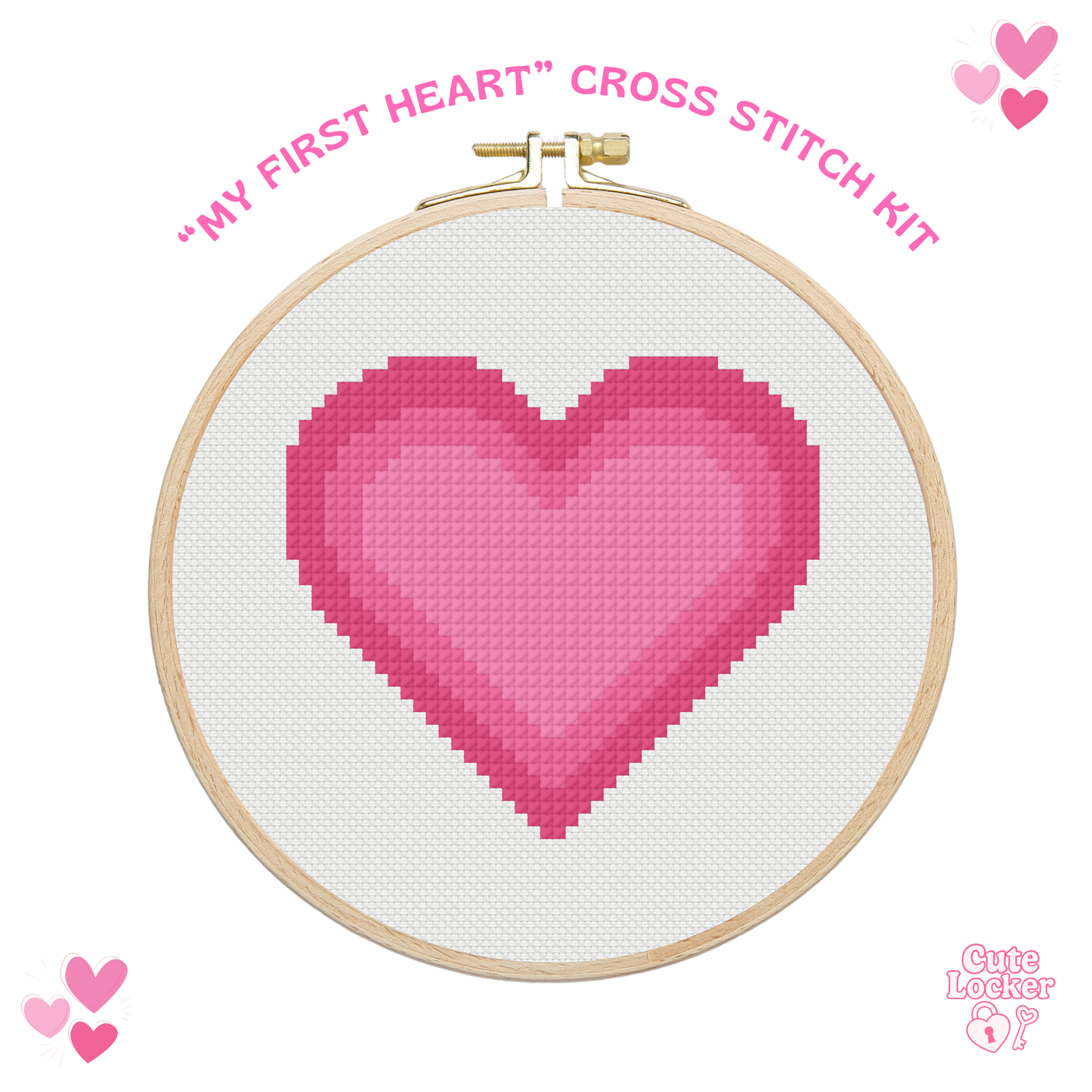 "My First Heart" Cross-Stitch Kit